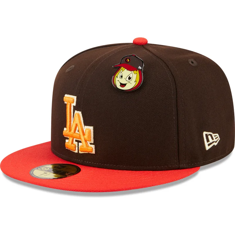 cap-rovna-brown-ajustada-59fifty-the-elements-fire-pin-los-angeles-dodgers-mlb-new-era