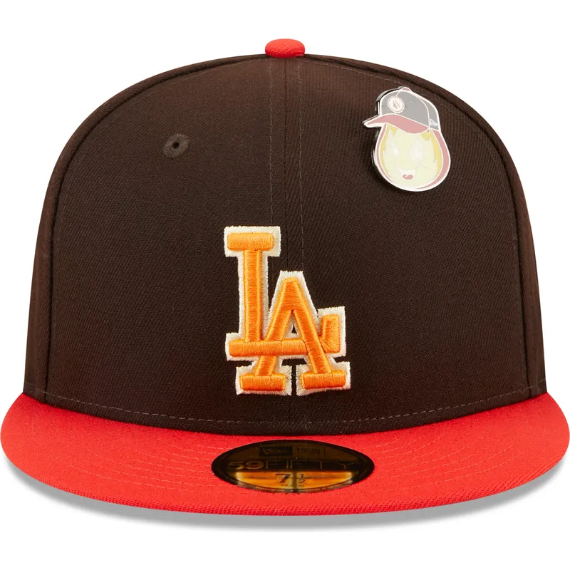 cap-rovna-brown-ajustada-59fifty-the-elements-fire-pin-los-angeles-dodgers-mlb-new-era