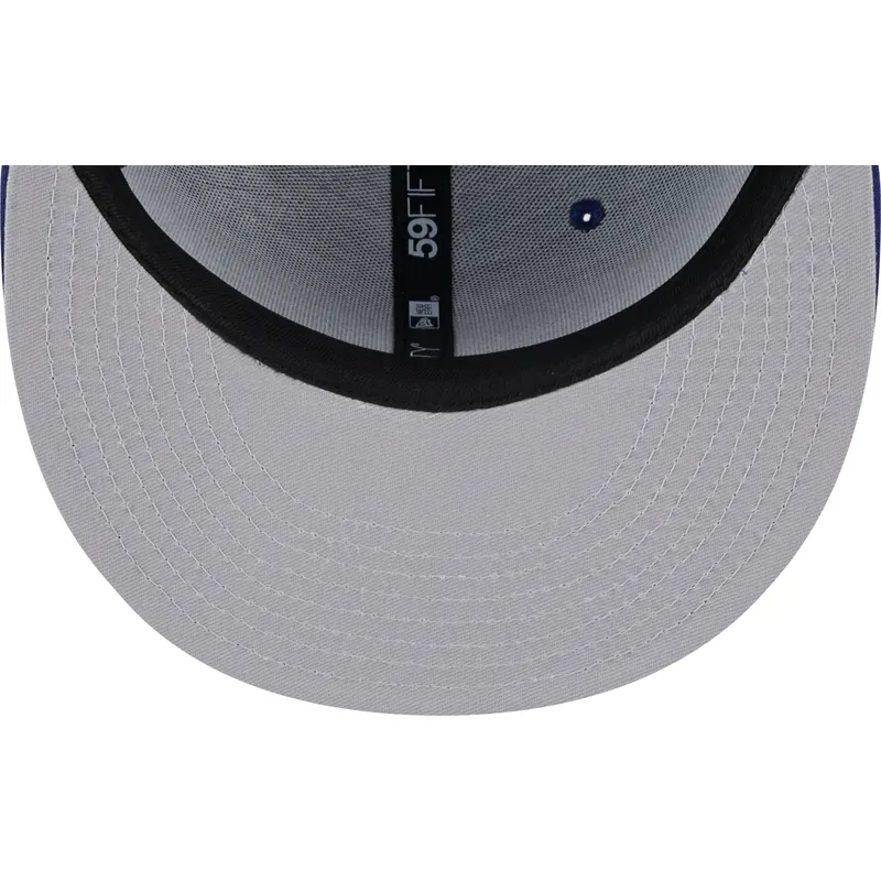 blaue-flache-fitted-kappe-59fifty-sunlight-pop-der-los-angeles-dodgers-mlb-von-new-era