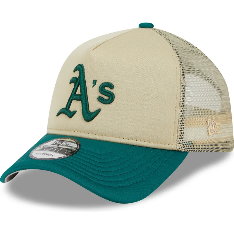 siltovka-zaoblena-bezova-snapback-9forty-a-frame-all-day-oakland-athletics-mlb-new-era