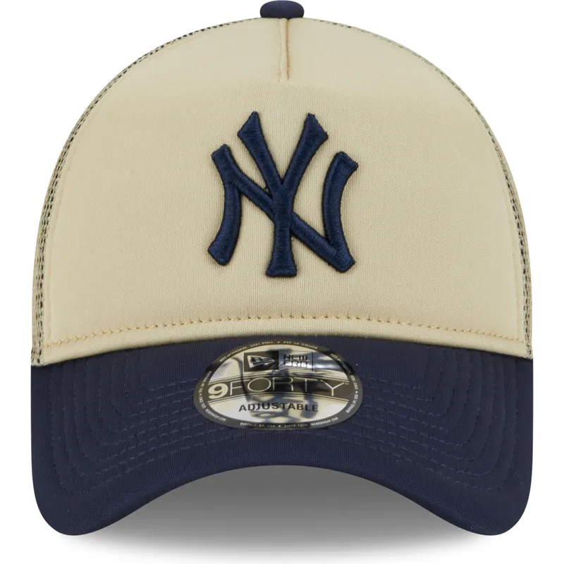 siltovka-zaoblena-bezova-snapback-9forty-a-frame-all-day-new-york-yankees-mlb-new-era