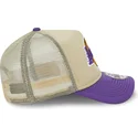 beige-violette-9forty-a-frame-all-day-trucker-cap-der-los-angeles-lakers-nba-von-new-era