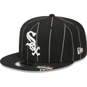 siltovka-rovna-cierna-snapback-9fifty-pinstripe-visor-clip-chicago-white-sox-mlb-new-era