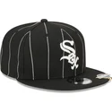 siltovka-rovna-cierna-snapback-9fifty-pinstripe-visor-clip-chicago-white-sox-mlb-new-era