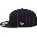 marineblaue-flache-snapback-kappe-9fifty-pinstripe-visor-clip-der-boston-red-sox-mlb-von-new-era