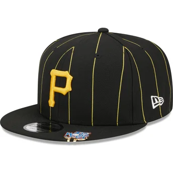 Šiltovky rovná čierna snapback 9FIFTY Pinstripe Visor Clip Pittsburgh Pirates MLB New Era