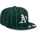 siltovka-rovna-zelena-snapback-9fifty-pinstripe-visor-clip-oakland-athletics-mlb-new-era