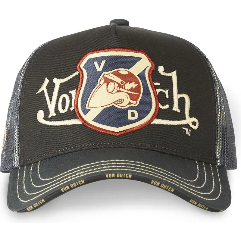 siltovky-zaoblena-kamionista-cierna-snapback-von-dutch