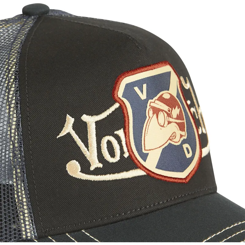 siltovky-zaoblena-kamionista-cierna-snapback-von-dutch
