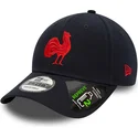 marineblaue-verstellbare-9forty-kappe-mit-rotem-logo-repreve-team-colour-der-franzosischen-rugby-foderation-ffr-von-new-era