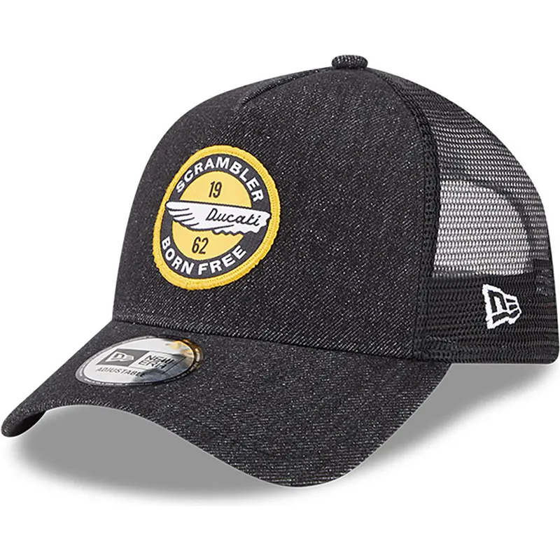 siltovka-zaoblena-cierna-snapback-denim-a-frame-ducati-motor-motogp-new-era