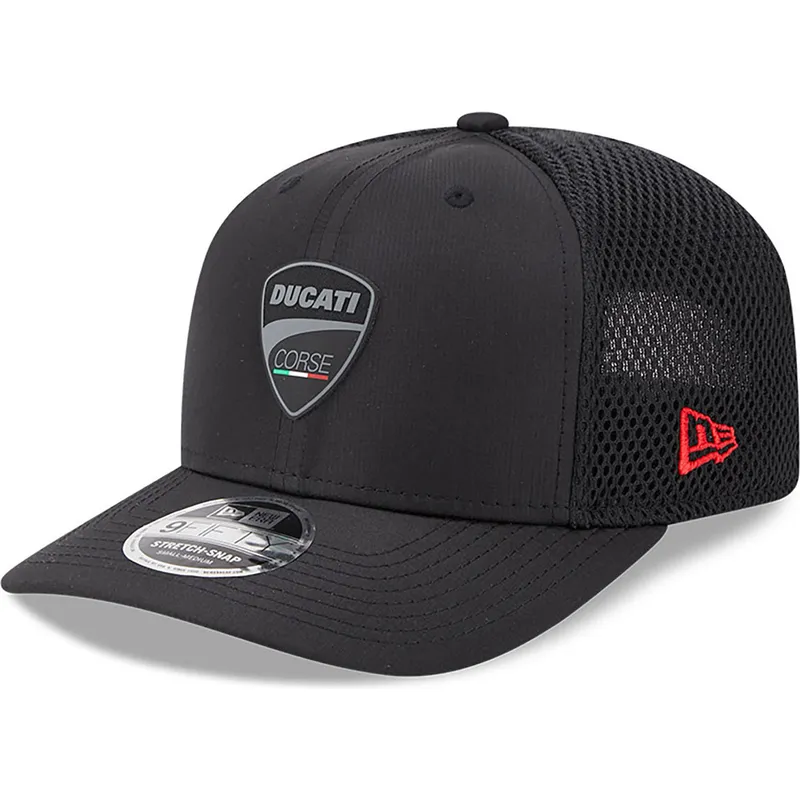 siltovka-zaoblena-cierna-snapback-9fifty-stretch-snap-ripstop-ducati-motor-motogp-new-era