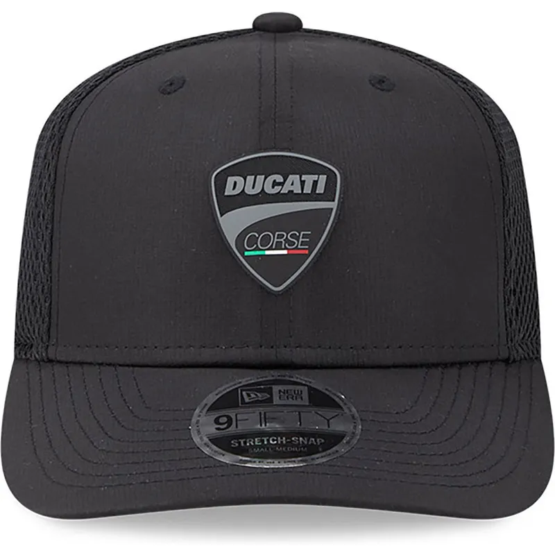 siltovka-zaoblena-cierna-snapback-9fifty-stretch-snap-ripstop-ducati-motor-motogp-new-era