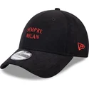 siltovka-zaoblena-cierna-nastavitelny-sempre-milan-9forty-needle-cord-ac-milan-serie-a-new-era
