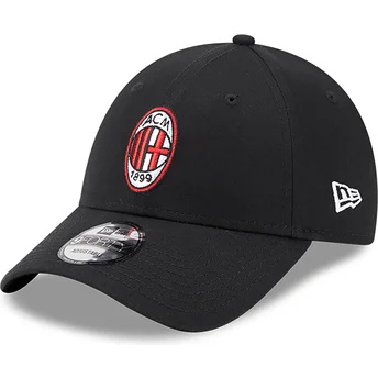 Cap zaoblená black adjustable strap 9FORTY Core AC Milan Serie A New Era