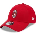 cap-zaoblena-red-adjustable-strap-9forty-core-ac-milan-serie-a-new-era