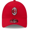 siltovky-zaoblena-cervena-nastavitelny-pasik-9forty-core-ac-milan-serie-a-new-era