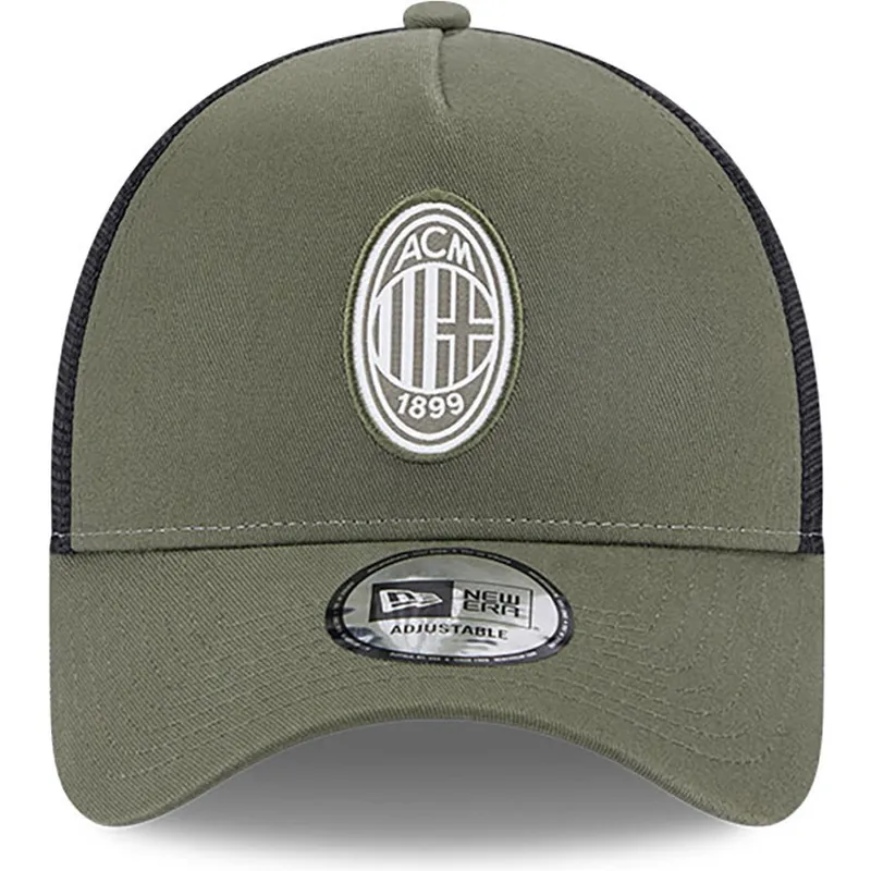 siltovka-zaoblena-zelena-snapback-a-frame-seasonal-ac-milan-serie-a-new-era