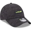 schwarze-verstellbare-9forty-kappe-mit-gebogenem-schirm-all-over-print-von-valentino-rossi-vr46-motogp-von-new-era