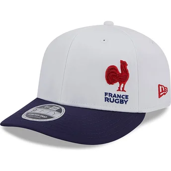 Cap zaoblená blue snapback 9FIFTY Stretch Snap Flawless French Rugby Federation FFR New Era