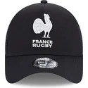 siltovka-zaoblena-cierna-snapback-a-frame-monochrome-french-rugby-federation-ffr-new-era