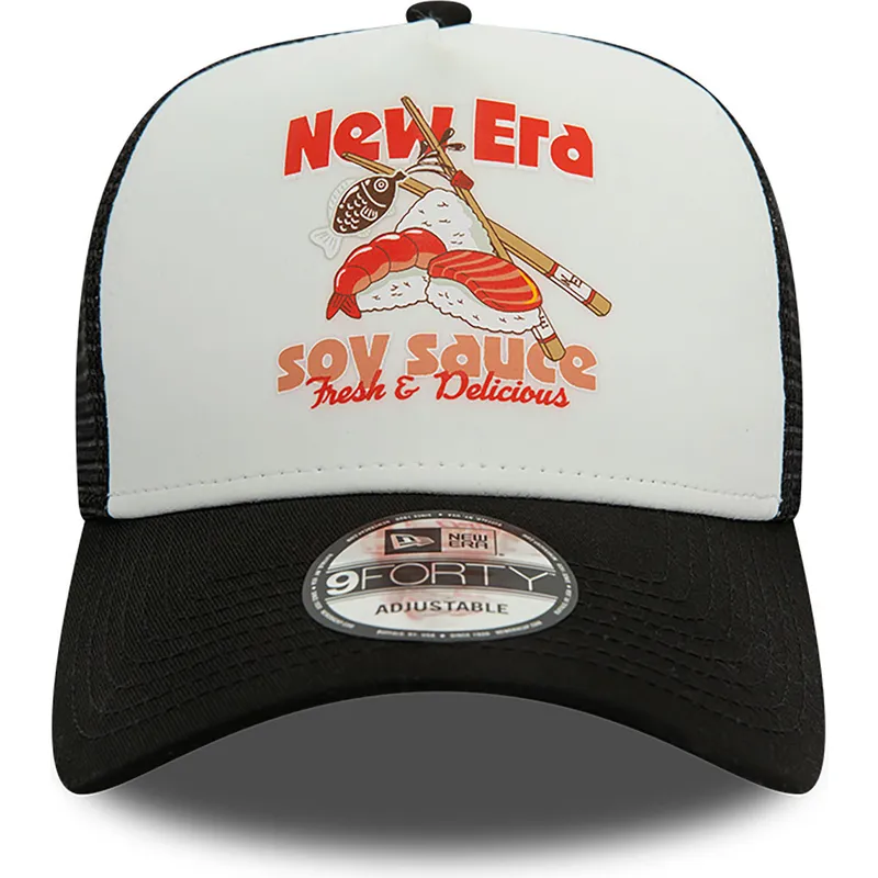 siltovka-zaoblena-cierna-snapback-soy-sauce-a-frame-food-new-era