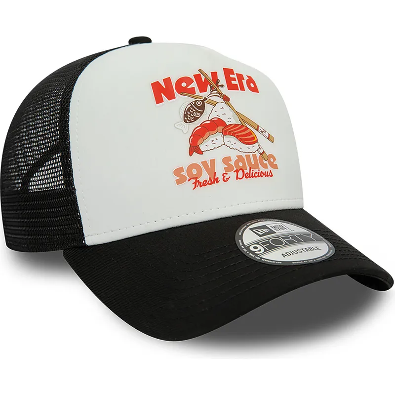 siltovka-zaoblena-cierna-snapback-soy-sauce-a-frame-food-new-era