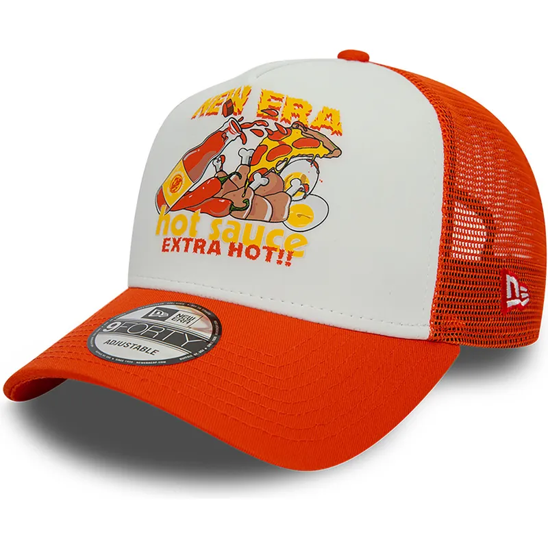 siltovka-zaoblena-oranzova-snapback-sauce-a-frame-food-new-era