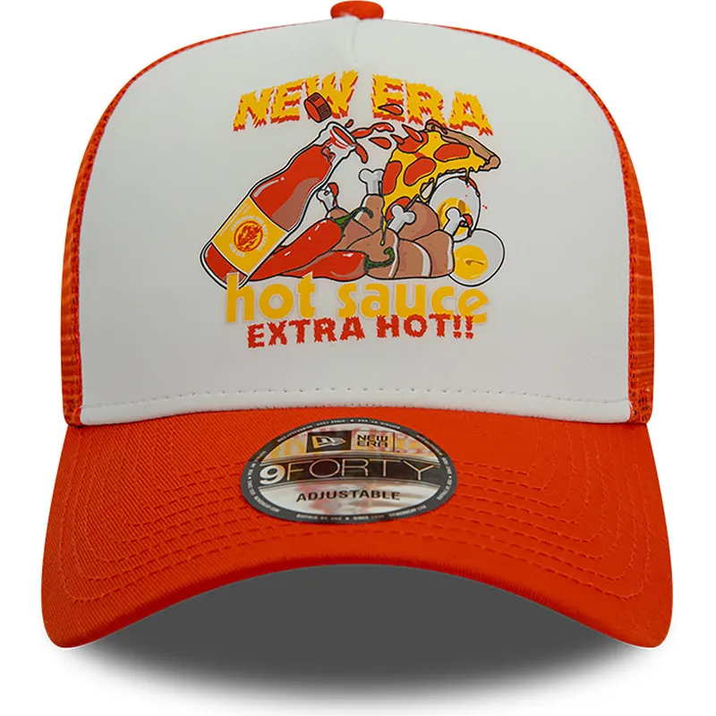 siltovka-zaoblena-oranzova-snapback-sauce-a-frame-food-new-era