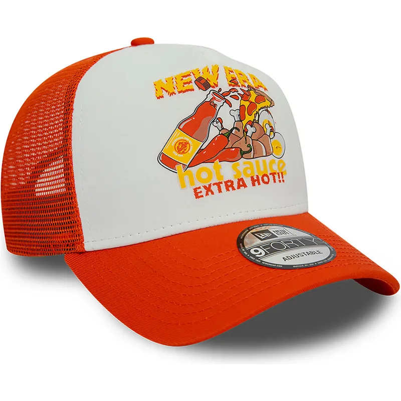 siltovka-zaoblena-oranzova-snapback-sauce-a-frame-food-new-era