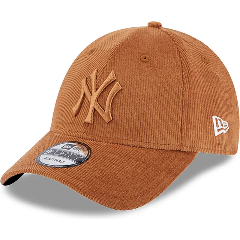 siltovka-zaoblena-hneda-nastavitelny-9forty-cord-new-york-yankees-mlb-new-era