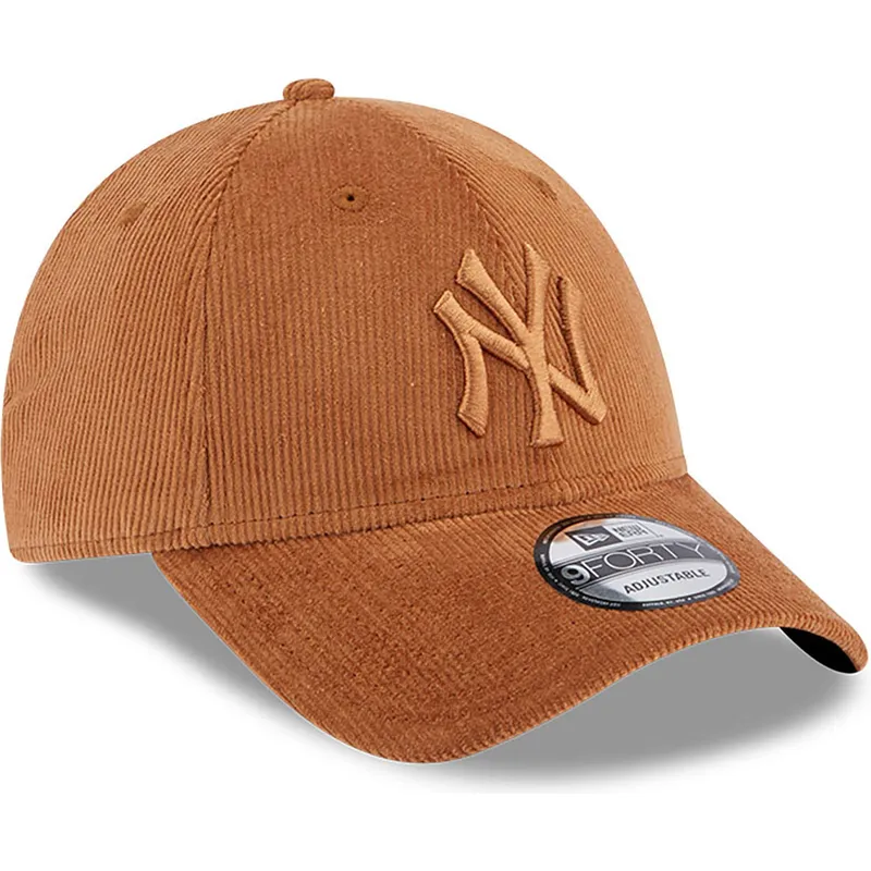 siltovka-zaoblena-hneda-nastavitelny-9forty-cord-new-york-yankees-mlb-new-era