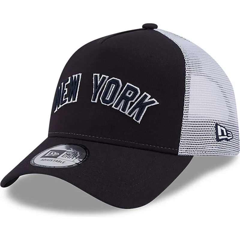 trucker-cap-marineblau-a-frame-team-script-der-new-york-yankees-mlb-von-new-era
