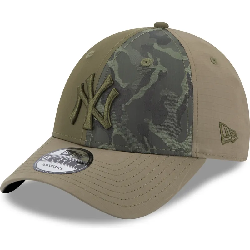 siltovka-zaoblena-zelena-nastavitelny-9forty-multi-texture-new-york-yankees-mlb-new-era