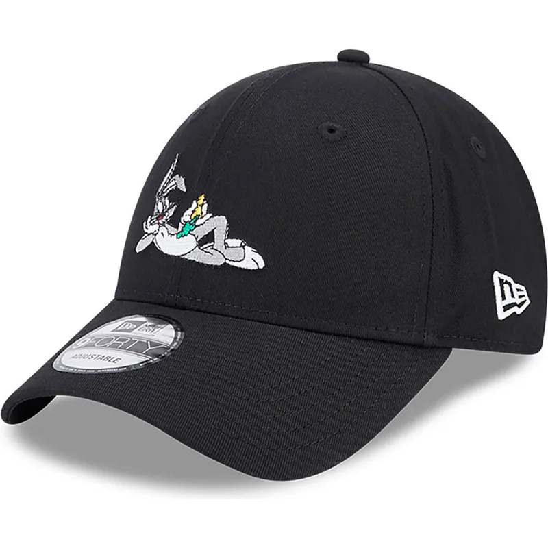 siltovka-zaoblena-cierna-nastavitelny-9forty-bugs-bunny-looney-tunes-new-era