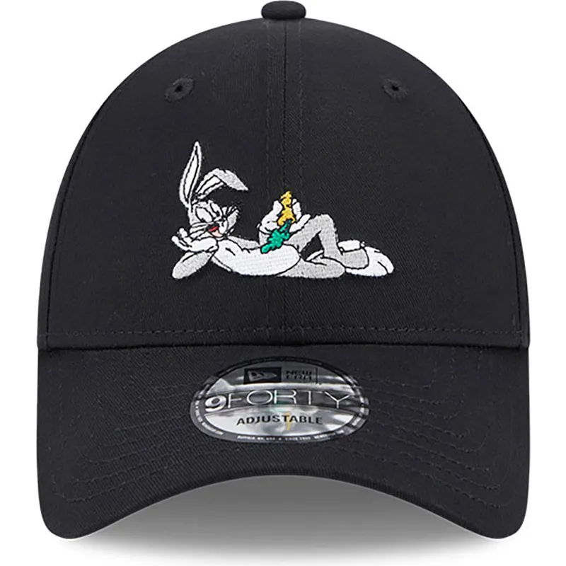 siltovka-zaoblena-cierna-nastavitelny-9forty-bugs-bunny-looney-tunes-new-era