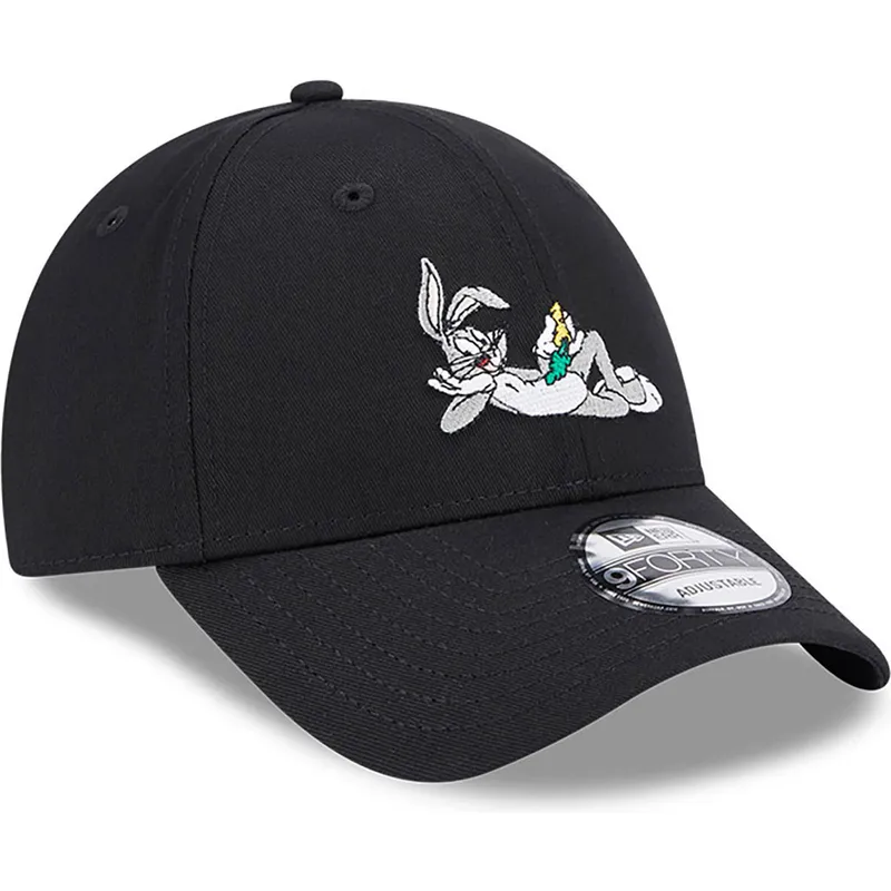 siltovka-zaoblena-cierna-nastavitelny-9forty-bugs-bunny-looney-tunes-new-era