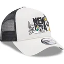 siltovka-zaoblena-bezova-snapback-a-frame-bugs-bunny-y-pato-lucas-looney-tunes-new-era