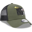 siltovka-zaoblena-zelena-snapback-a-frame-piolin-y-silvestre-looney-tunes-new-era