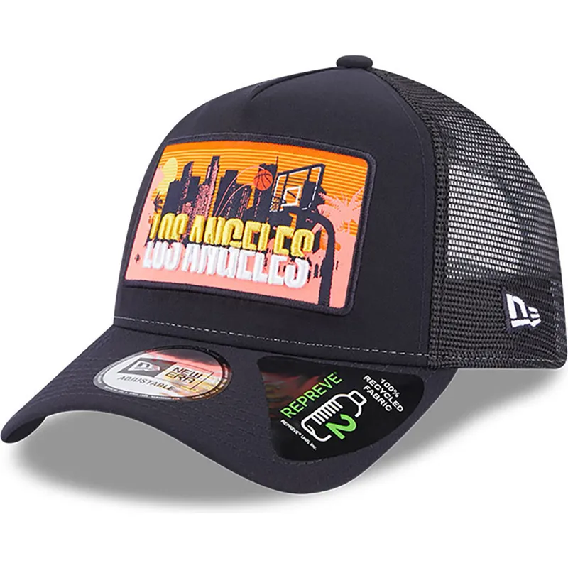 siltovka-zaoblena-tmavomodra-snapback-a-frame-repreve-license-plate-los-angeles-new-era