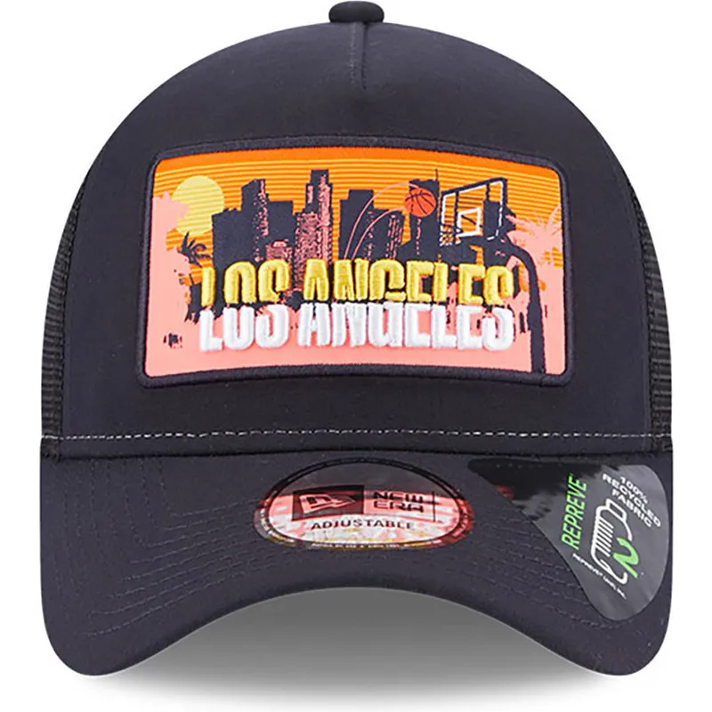 siltovka-zaoblena-tmavomodra-snapback-a-frame-repreve-license-plate-los-angeles-new-era