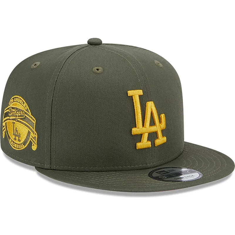 siltovka-rovna-zelena-snapback-9fifty-side-patch-los-angeles-dodgers-mlb-new-era