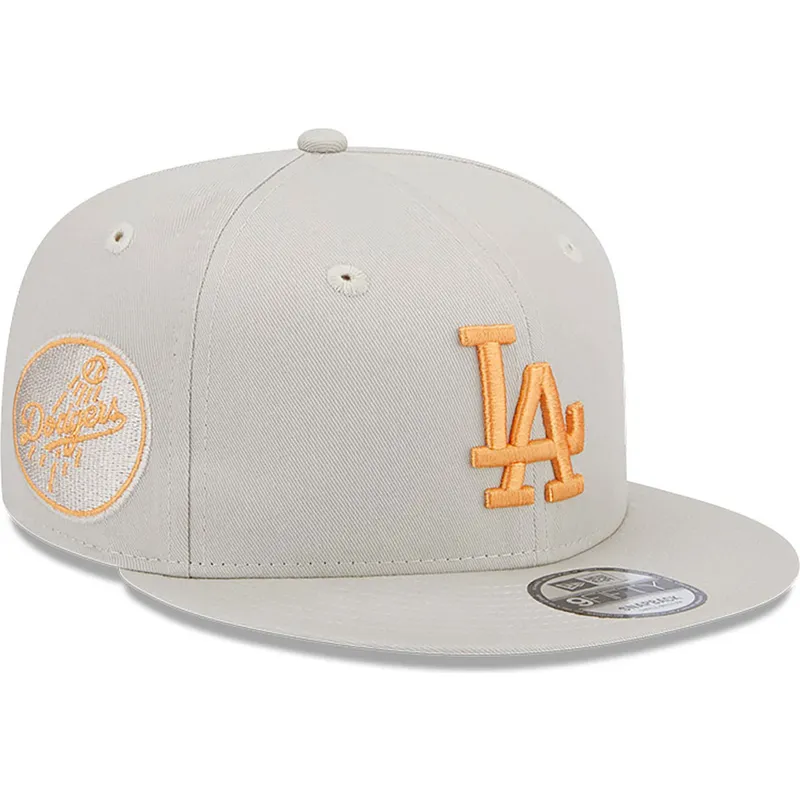 siltovka-rovna-bezova-snapback-9fifty-side-patch-los-angeles-dodgers-mlb-new-era