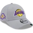siltovka-zaoblena-siva-nastavitelny-9forty-team-side-patch-los-angeles-lakers-nba-new-era