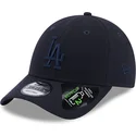 verstellbare-marineblaue-9forty-repreve-kappe-mit-gebogenem-schirm-und-marineblauem-logo-der-los-angeles-dodgers-mlb-von-new-era