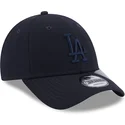 verstellbare-marineblaue-9forty-repreve-kappe-mit-gebogenem-schirm-und-marineblauem-logo-der-los-angeles-dodgers-mlb-von-new-era