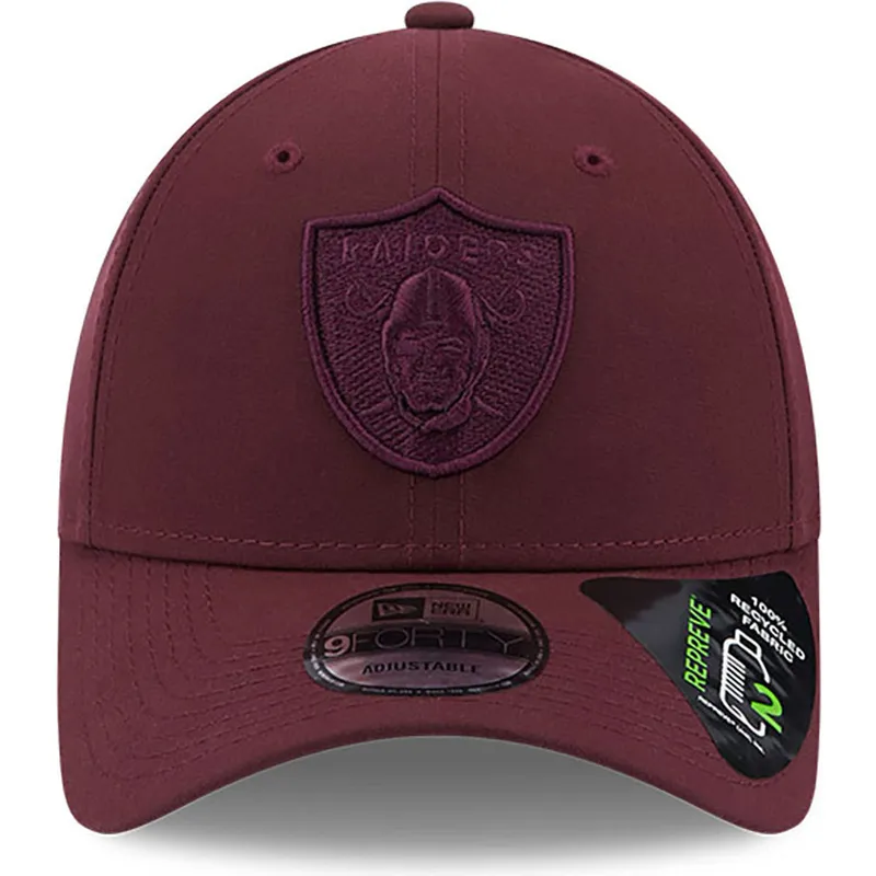 siltovka-zaoblena-cervena-nastavitelny-9forty-repreve-las-vegas-raiders-nfl-new-era
