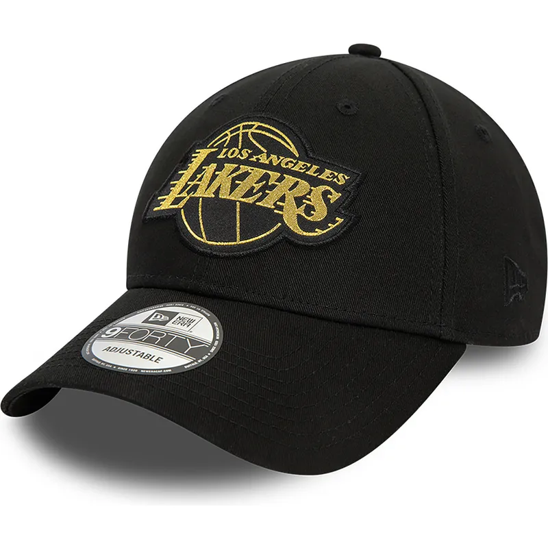 siltovka-zaoblena-cierna-nastavitelny-9forty-metallic-badge-los-angeles-lakers-nba-new-era