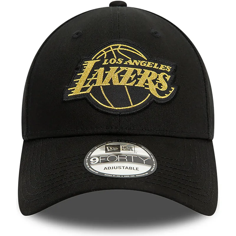siltovka-zaoblena-cierna-nastavitelny-9forty-metallic-badge-los-angeles-lakers-nba-new-era