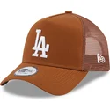 siltovka-zaoblena-hneda-snapback-a-frame-league-essential-los-angeles-dodgers-mlb-new-era